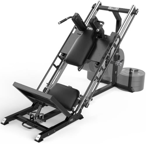 FEIERDUN Leg Press & Hack Squat, Stainless Rail Edition